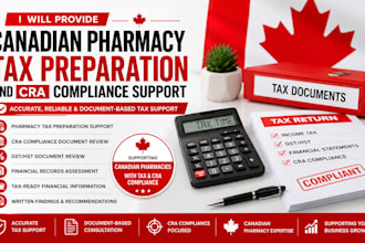 prepare canadian pharmacy tax returns and cra filings