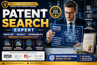 conduct patent search prior art novelty patentability freedom to operate