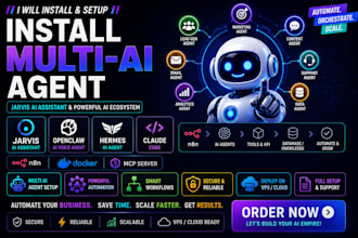 install multi ai agent jarvis ai assistant openclaw hermes open claw claude code