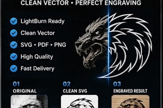 create a clean svr for lightburn laser engraving