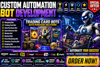 develop auto buying bot, auto checkout bot, auto purchase bot, target bot
