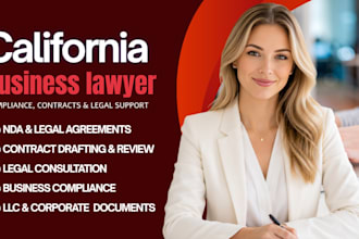 be your california business lawyer on demand for contracts or compliance
