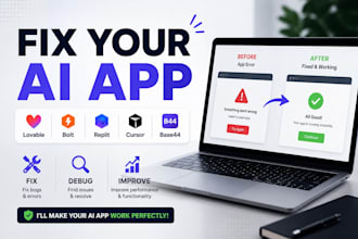 fix debug and improve your lovable bolt replit cursor or base44 app