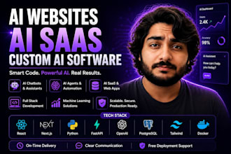 build custom ai fullstack web apps and ai software