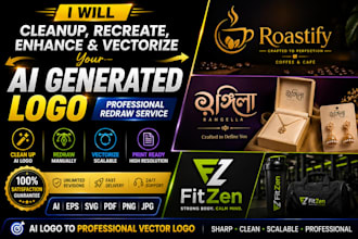 cleanup, retouch, enhance and fix logo