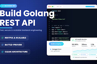 develop production grade golang api