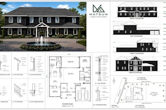 city permit blueprints architect, 2d floor plan, house, patio, adu, garage, deck