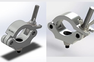 do reverse engineering 3d scan to cad and solidworks modeling