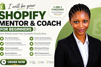be your personal shopify mentor and coach for beginners