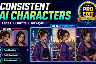keep your ai character faces outfits and art style consistent