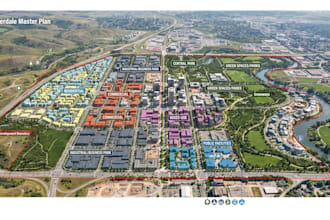create urban expansion plan map, growth zones and development master plan