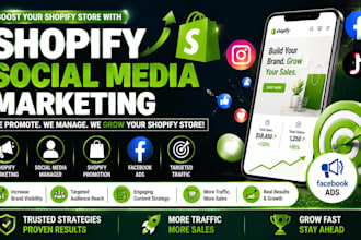 be your shopify social media manager to boost shopify sales