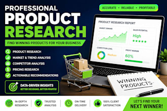 find winning products with professional product research