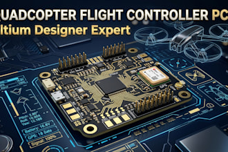 design quadcopter flight controller pcb