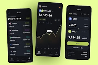 develop crypto wallet app, web3 mobile app, defi wallet for blockchain startup