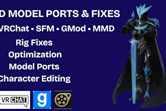 edit, port, and rip vrchat sfm mmd gmod model