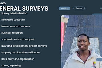 conduct surveys and field research  in nairobi kenya