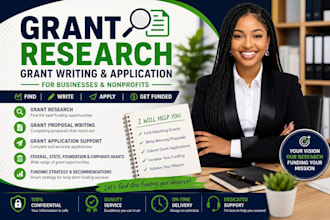 do grant writing, grant research and apply for business grants