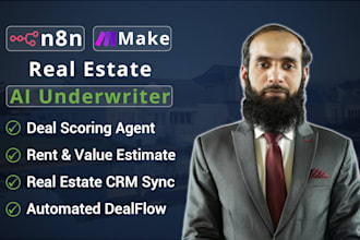 build real estate ai underwriting and deal scoring make or n8n automation