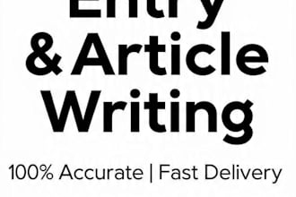 do data entry and article writing