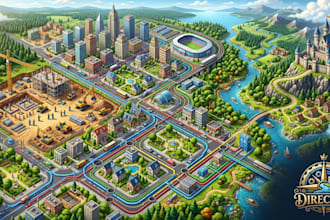 draw construction site plans and utility maps, city guide maps, fantasy maps