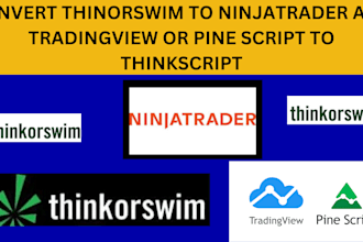 convert thinkorswim to ninjatrader and tradingview or pine script to thinkscript