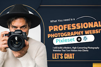 design an attractive photography website on pixieset, squarespace website