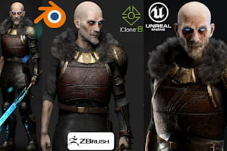 do aaa game ready 3d character in cc4 daz3d iclone ue5 unity metahuman marvelous