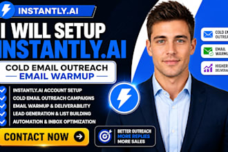 setup instantly ai cold email outreach instantly ai email warmup instantly ai