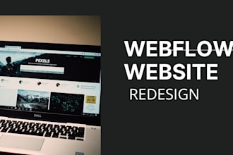 design, redesign, clone or develop a responsive webflow website