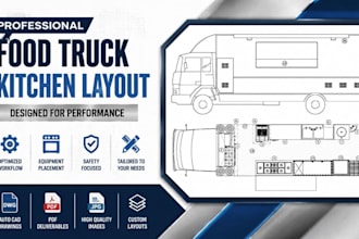 design restaurant kitchen  floor layout plan and food truck kitchen layout