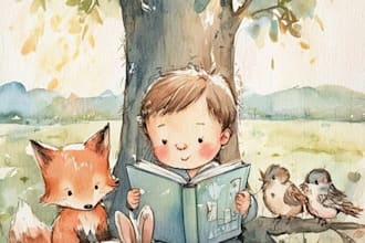 children story book illustration, book cover