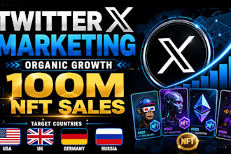 crypto telegram promotion, nft twitter x marketing for nft organic growth