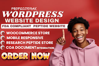 build peptide website fda complaint peptide website woocommerce peptide website