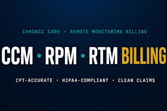 handle ccm rpm and rtm billing and revenue cycle management