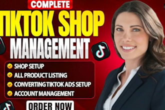 setup tik tok shop, facebook shop, fix tiktok  ads shopify dropshipping store