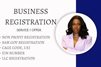 do samgov registration, llc setup, nonprofit registration cagecode, certificate