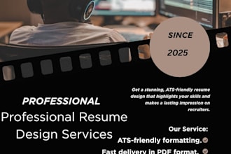 design professional resume and CV design