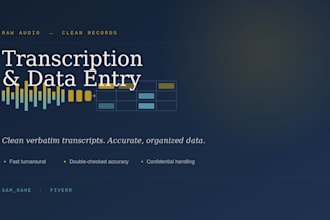 transcribe and enter your data for you