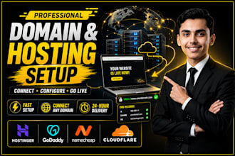 connect domain to hostinger, godaddy, namecheap and cloudflare