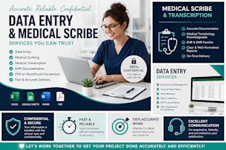 provide data entry and medical transcription services