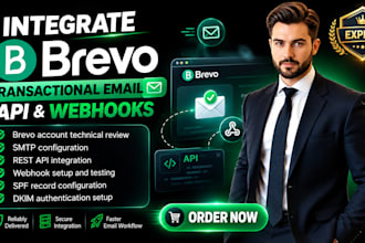 integrate brevo transactional email API and webhooks