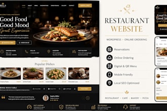 build wordpress restaurant website with online food ordering system online menu