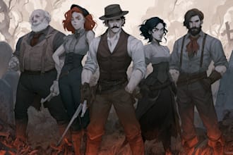 draw horror character illustration