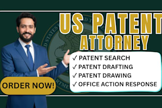 handle patent rejection, objection, office action as your US attorney