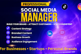 be your social media manager for business growth and brand visibility