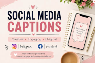 write engaging social media captions and posts