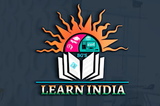 create learn educational , academy, training and learning logo