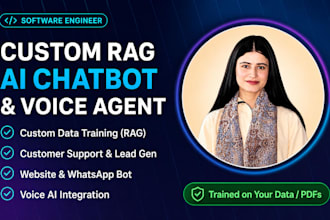 build custom rag ai chatbot, voice ai agent, and support bot