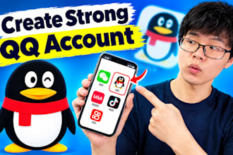 create verified qq xianyu douyin alipay 1688 baidu wechat taobao account for you